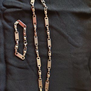 Men's Chain Set / Bracelet & Neck Chain - Stainless Steele